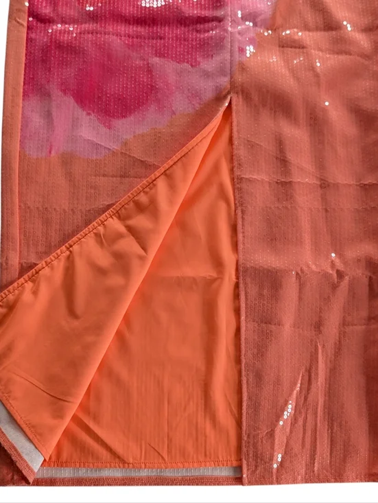 White Fox Telling Me Lies Sequin Maxi Dress Size Medium - Picture 7 of 9